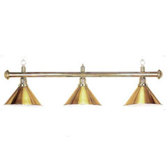3 Shade Brass Snooker Table Canopy