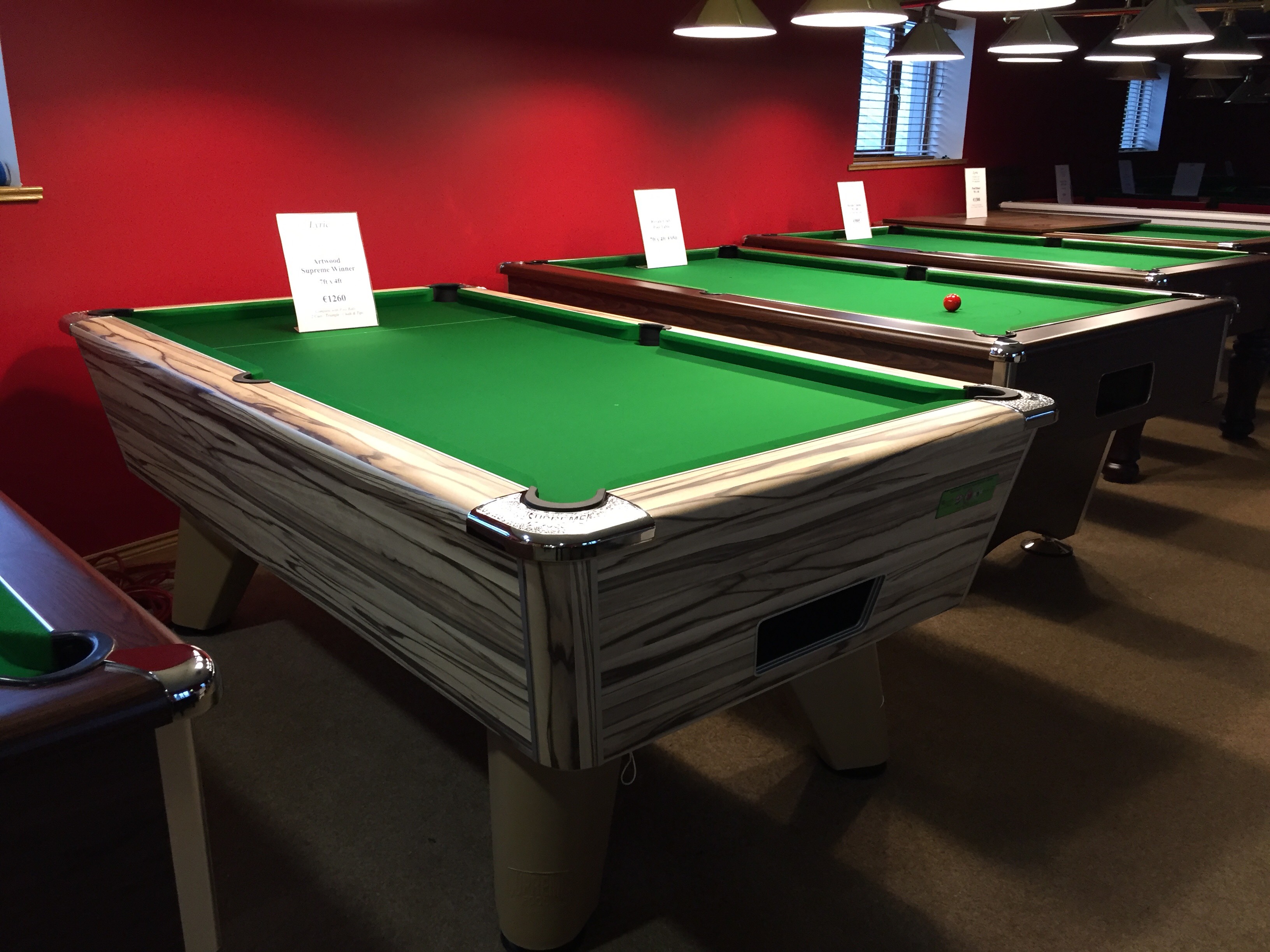 Pool Tables for Sale from Lyric Ireland